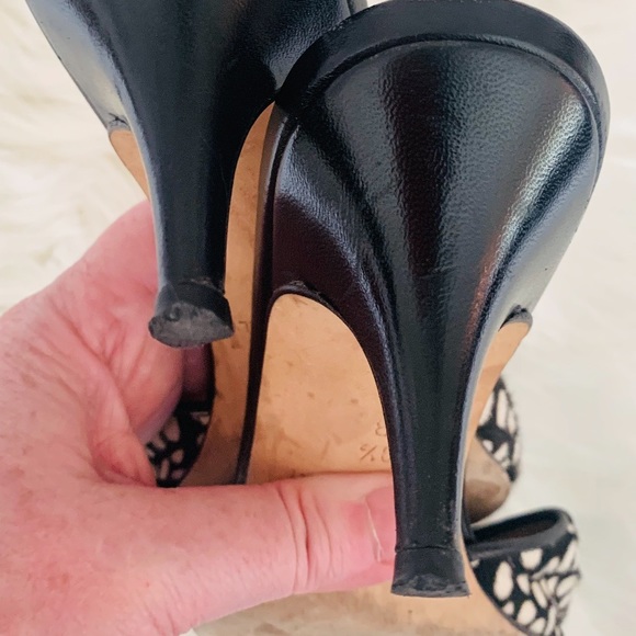 Kate Spade Polka Dot Bow Mules, Kitten Heel - Picture 11 of 11